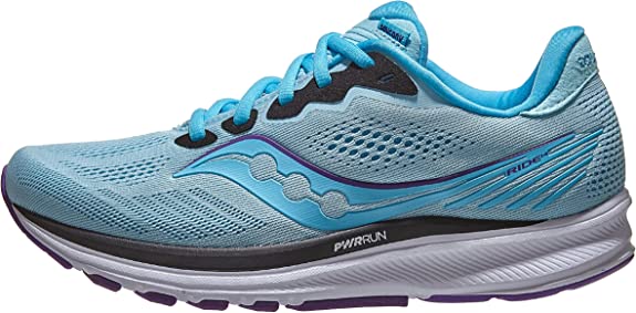 Women's Saucony Ride 14, Powder/Concord, 8.5 B Medium