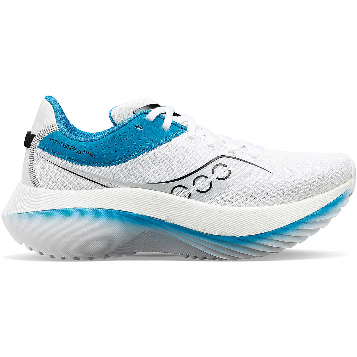 Women's Saucony Kinvara Pro, White/Ink, 7.5 B Medium