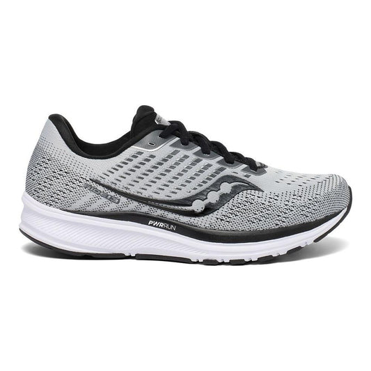Women's Saucony Ride 13, Grey/Black, 12 D Wide