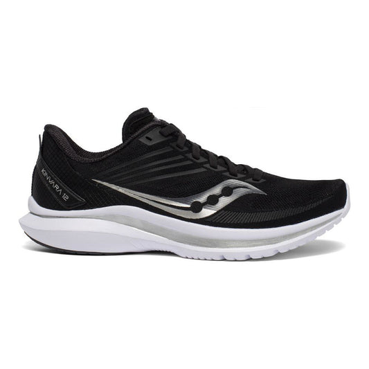 Women's Saucony Kinvara 12, Black/Silver, 9.5 B Medium