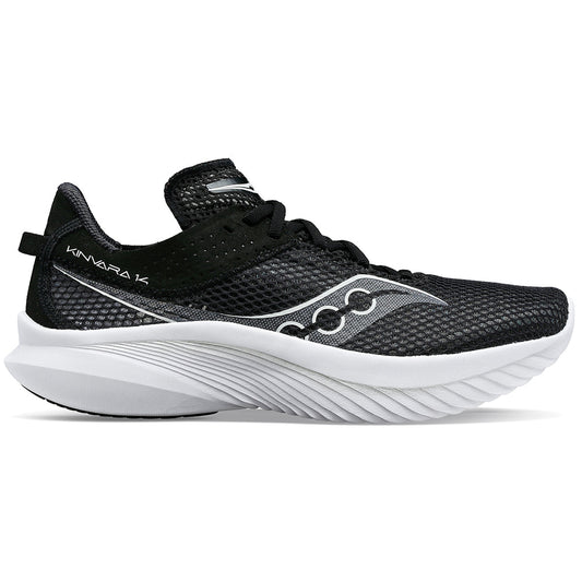 Women's Saucony Kinvara 14, Black/White, 9 B Medium