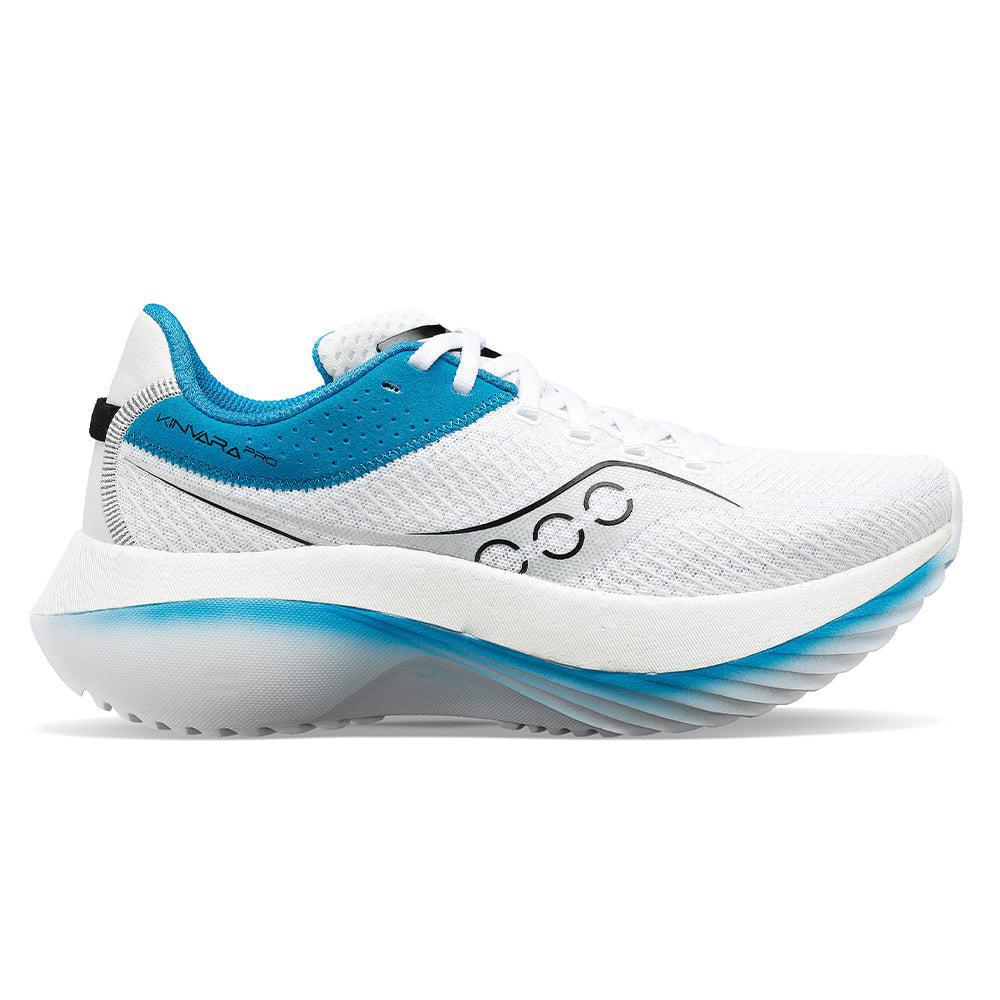Women's Saucony Kinvara Pro, White/Ink, 8 B Medium